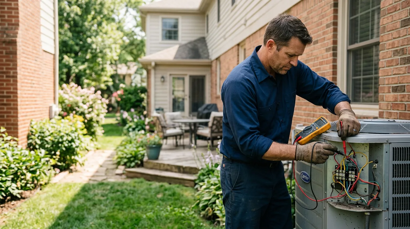 HVAC technician working near La Grande, OR